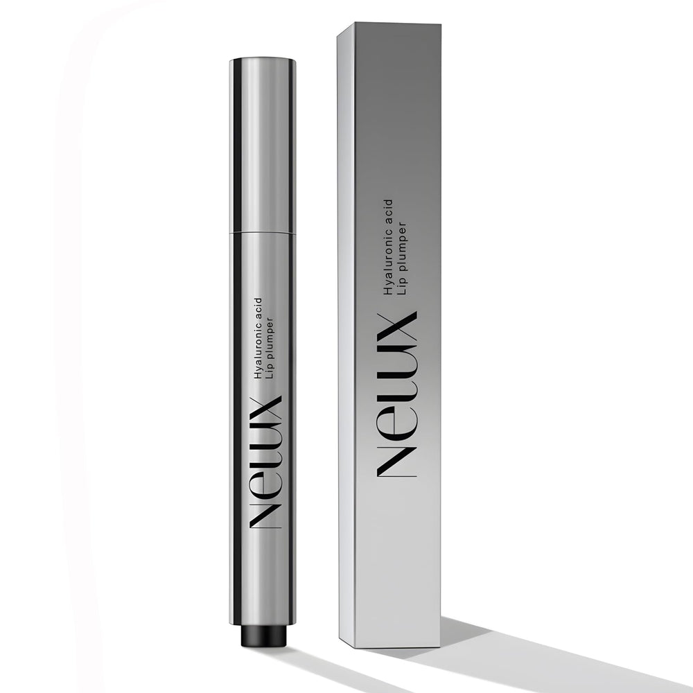 Nelux aumentador labial con aplicador preciso para una aplicación higiénica.