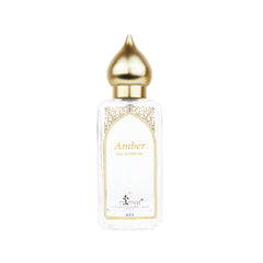Nemat Amber bottle close-up highlighting warm amber notes for daily wear.