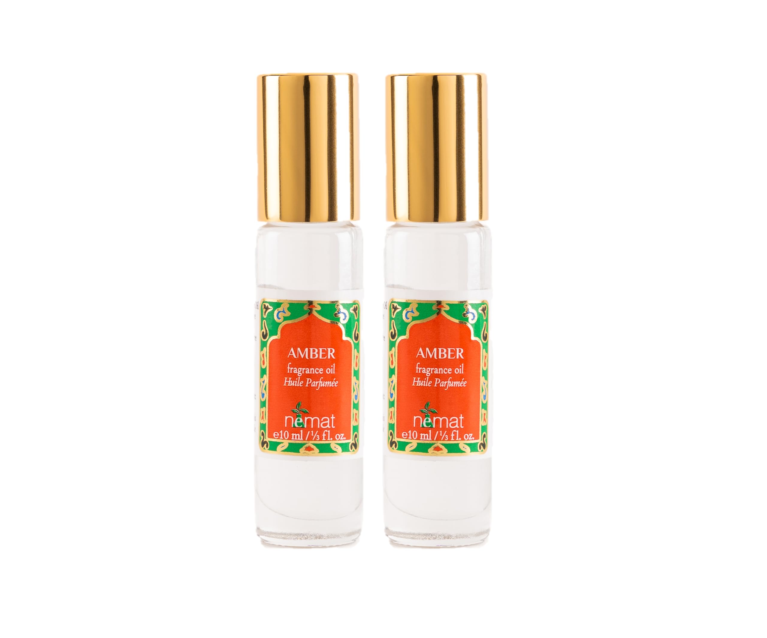 Nemat Amber Roll-On 10ml bottle for long-lasting daily wear.