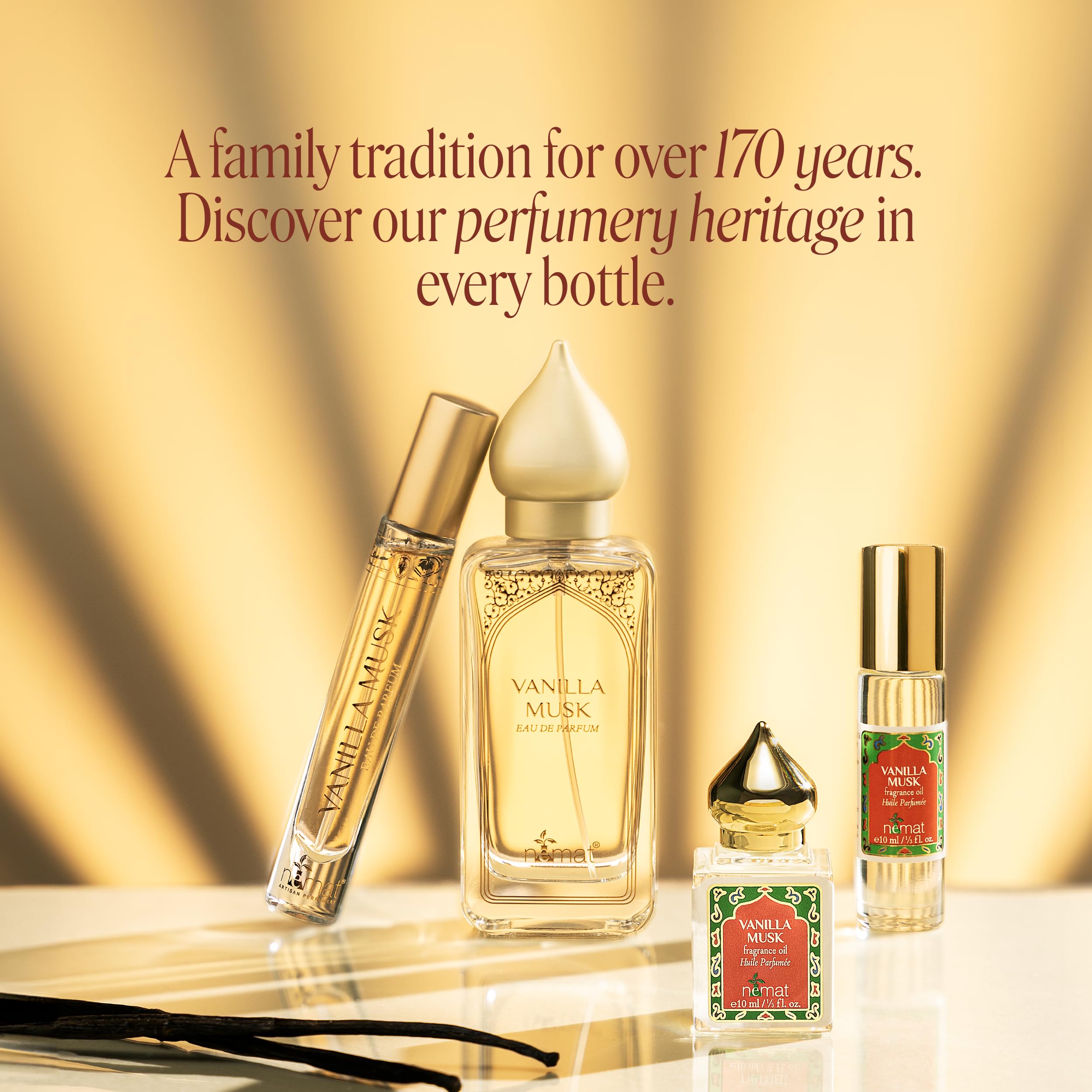 Nemat on-the-go roll-on packaging supports quick scent touch-ups.