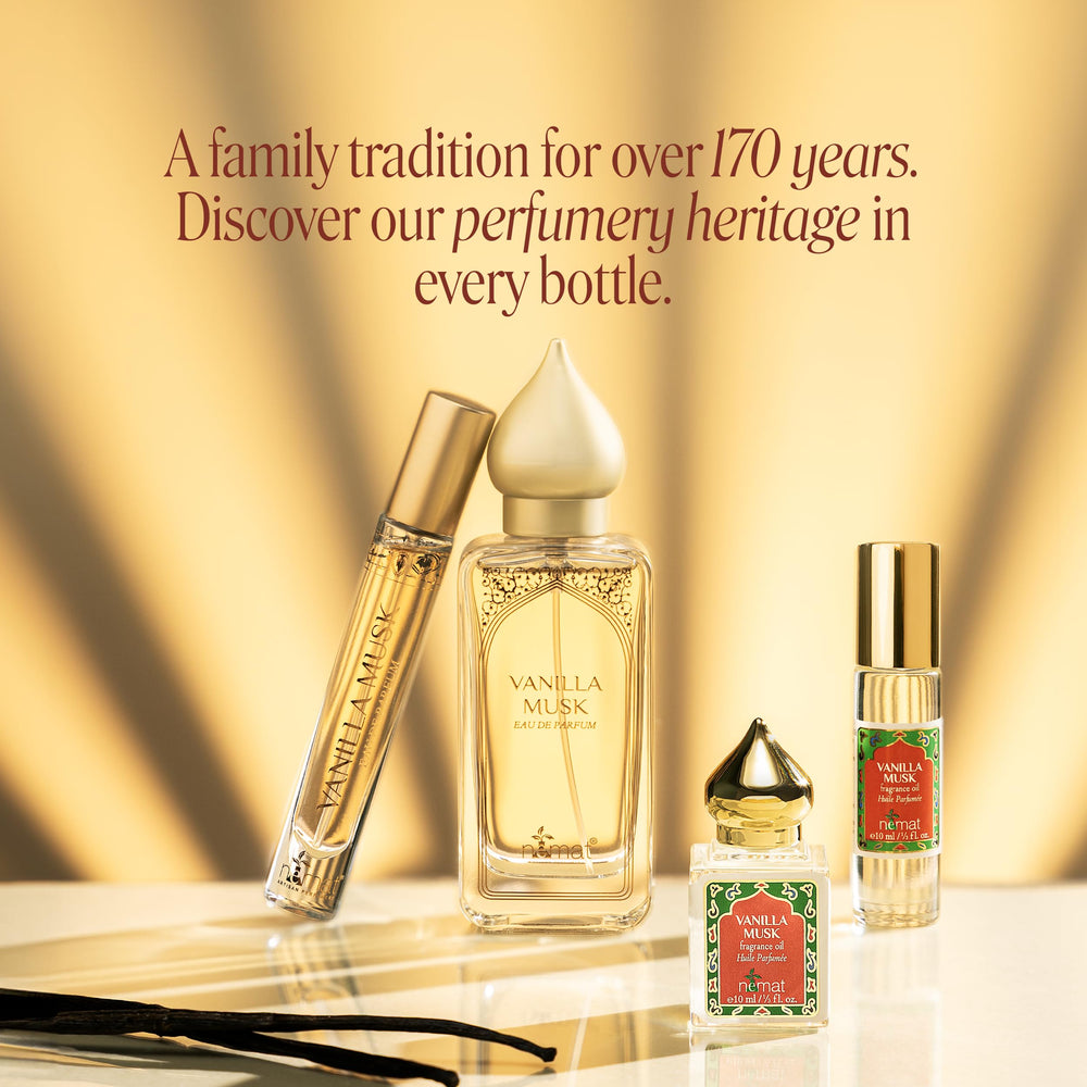 Nemat on-the-go roll-on packaging supports quick scent touch-ups.