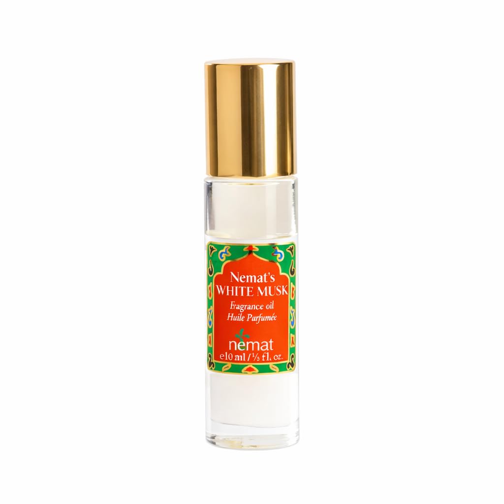 Nemat White Musk perfume oil roll-on bottle for easy daily application.
