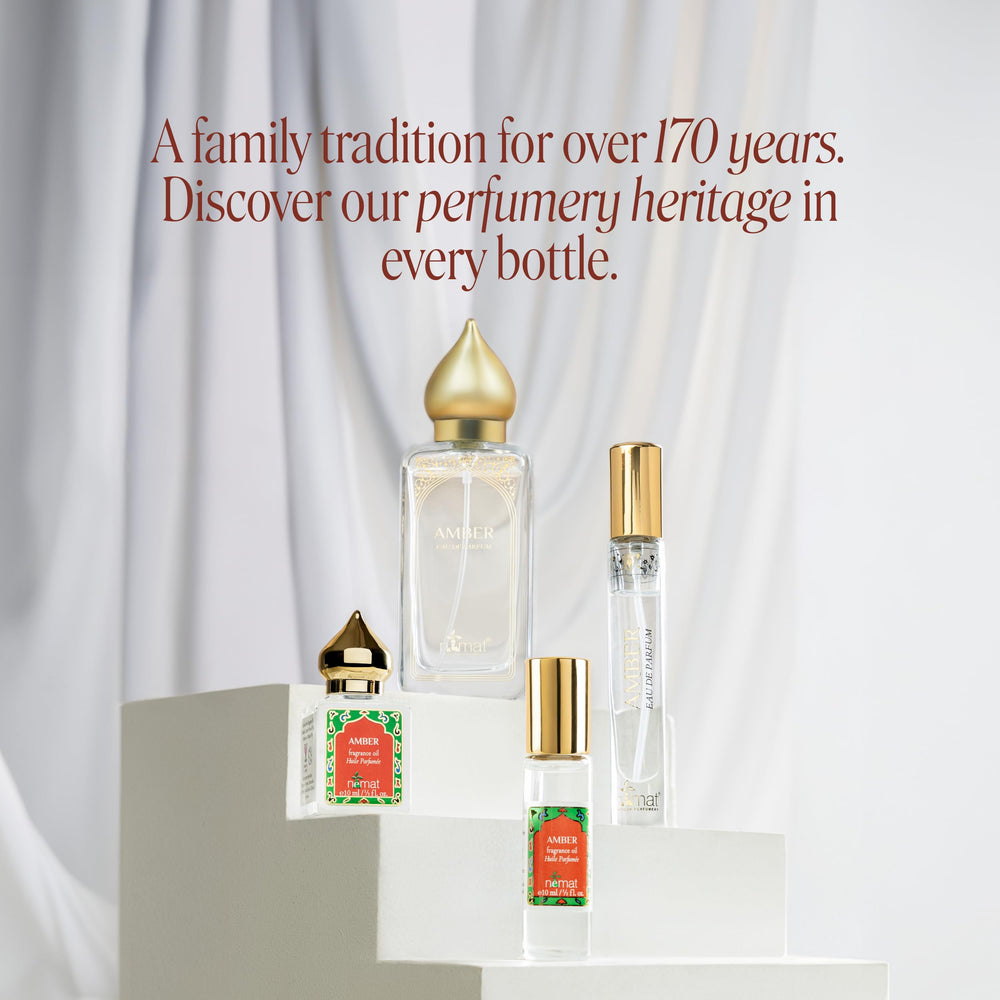 Nemat White Musk travel case keeps the fragrance ready on the go.