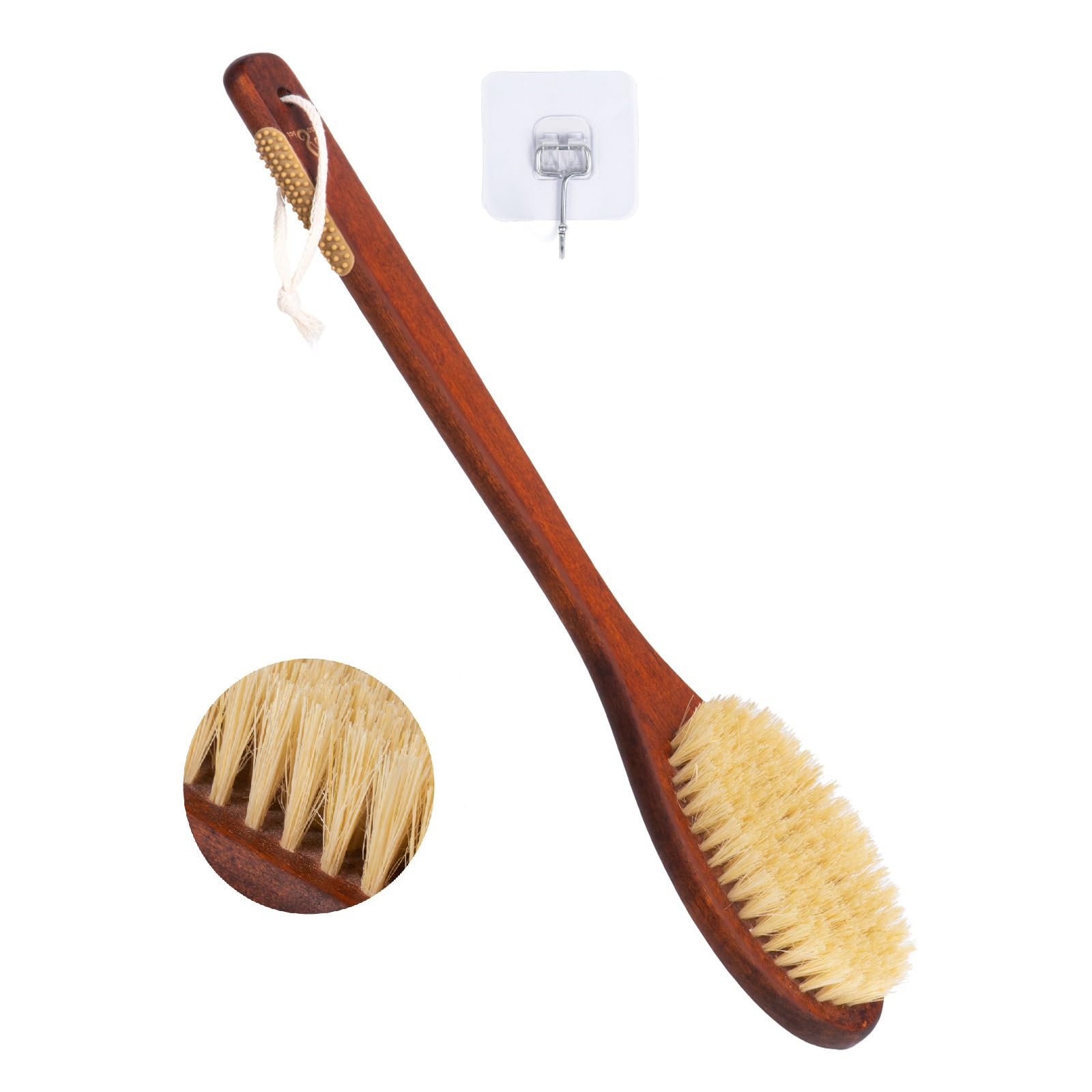 NENO CICI cepillo de baño con cerdas sisal rigidas para exfoliar la piel