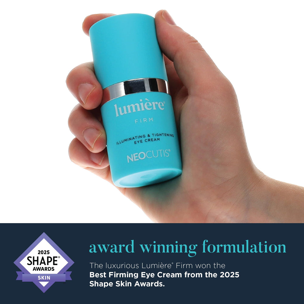 Close-up of Lumière Firm texture highlighting smooth cream consistency