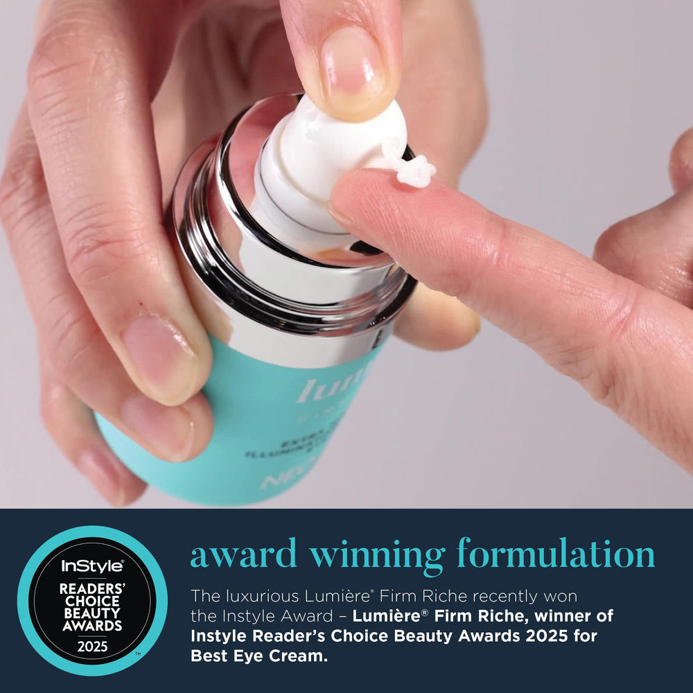 NEOCUTIS Lumiere Firm Riche cream application demonstrates smooth texture for delicate skin