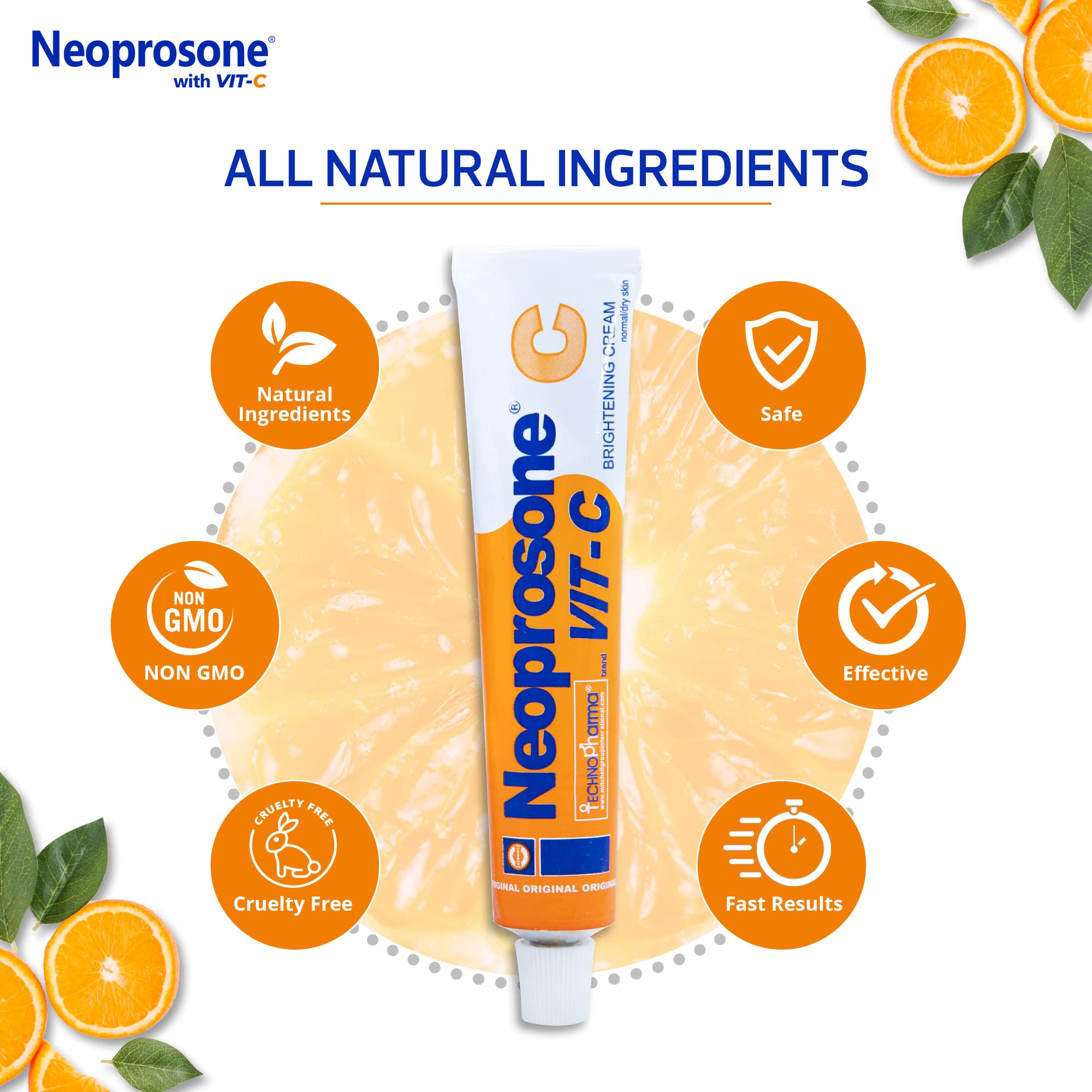 Neoprosone Crema Iluminadora: envase compacto ideal para viaje diario