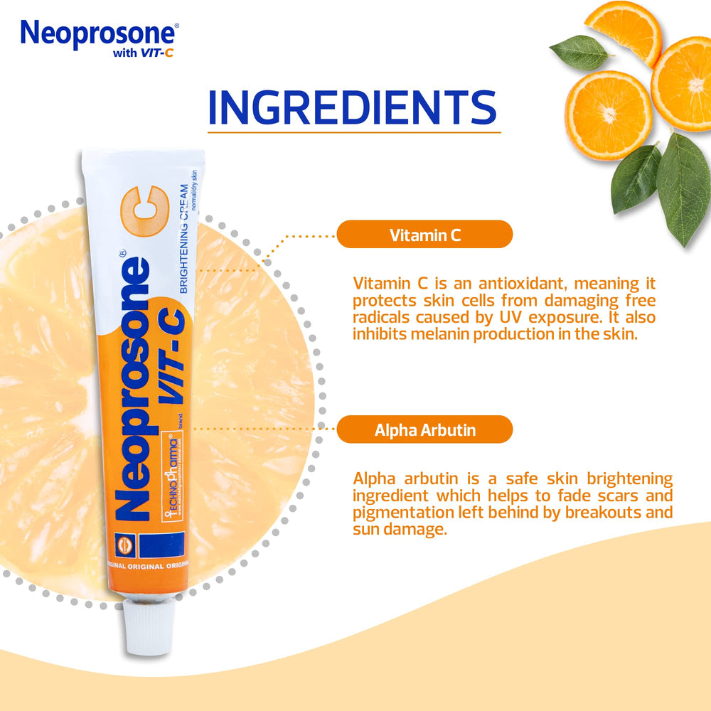 Neoprosone Crema Iluminadora: textura cremosa lista para absorción rápida