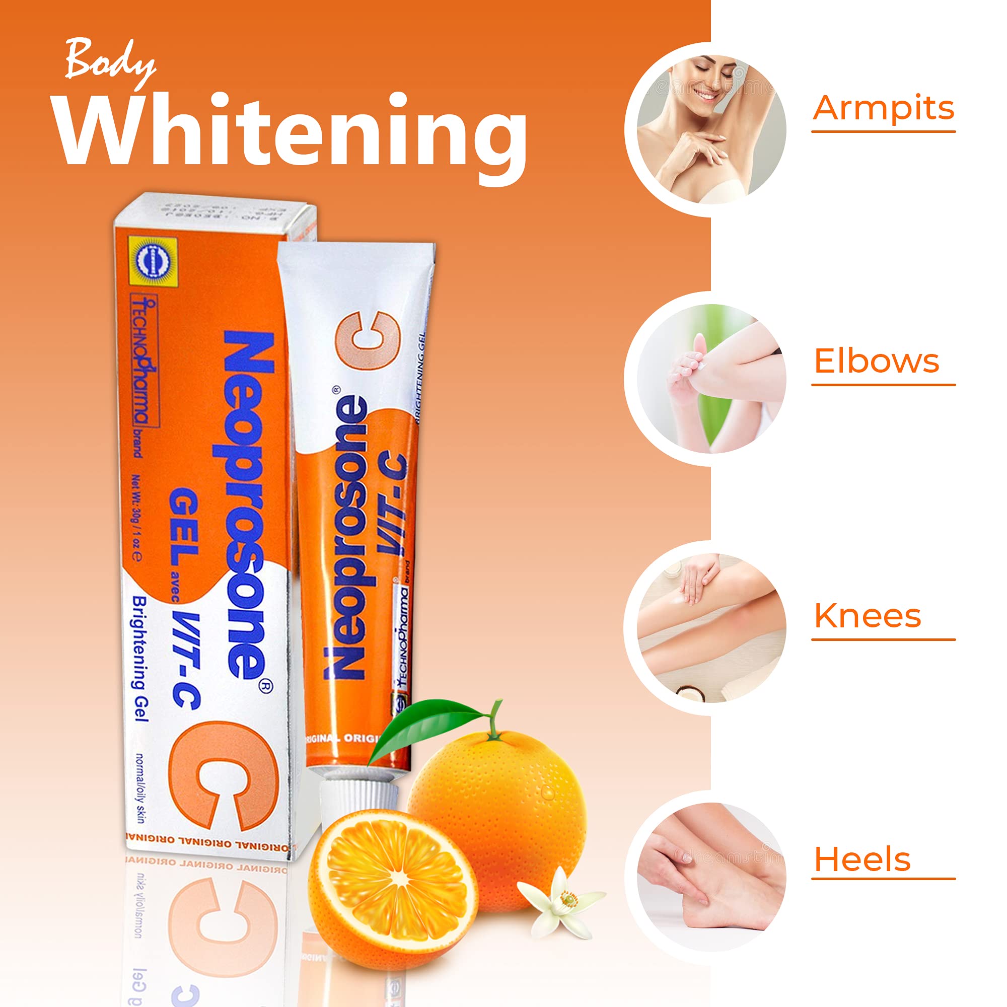 Textura ligera de Neoprosone Gel Vitamina C, absorción rápida.