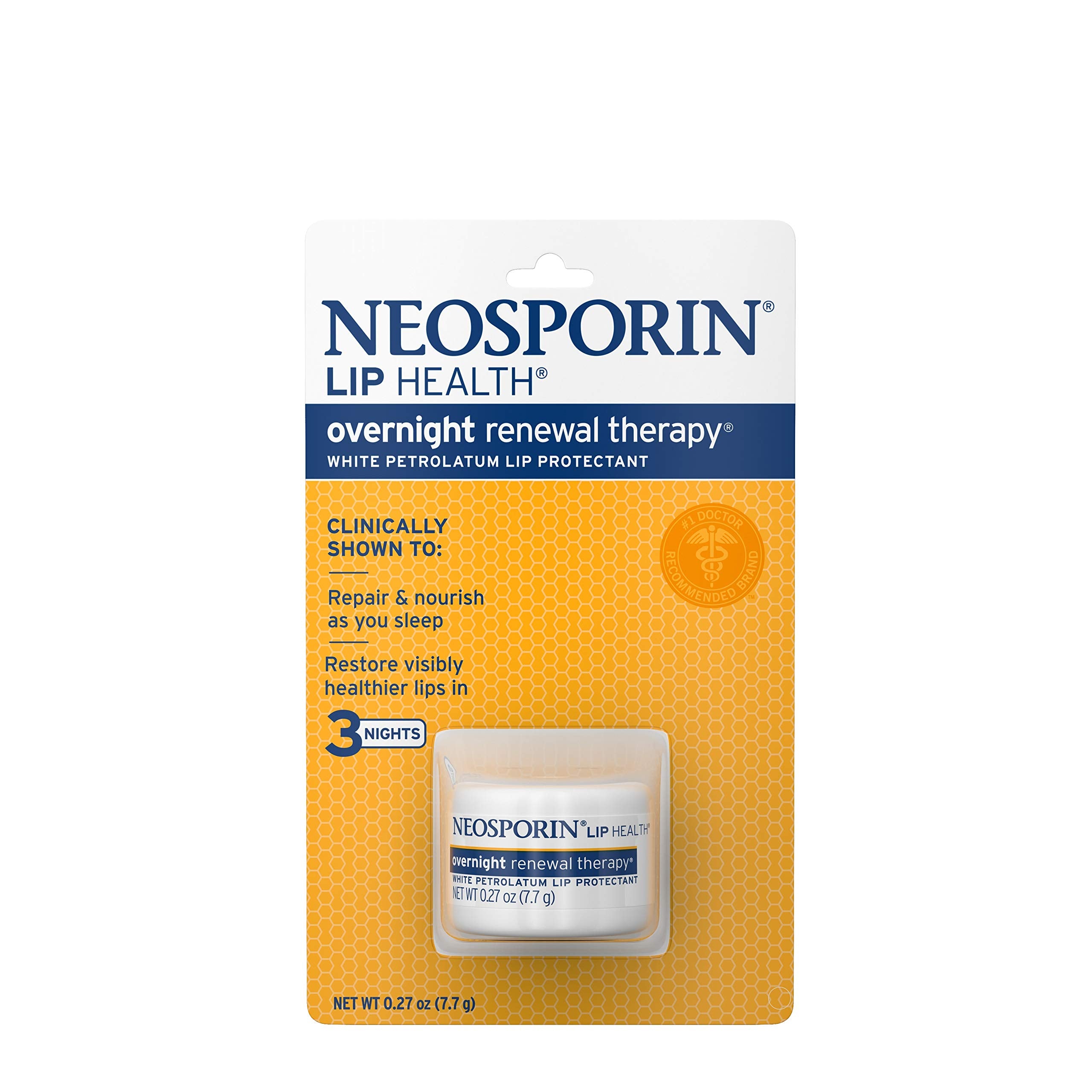 Neosporin Lip Health Renovación Nocturna en tono suave, hidratación para labios durante la noche
