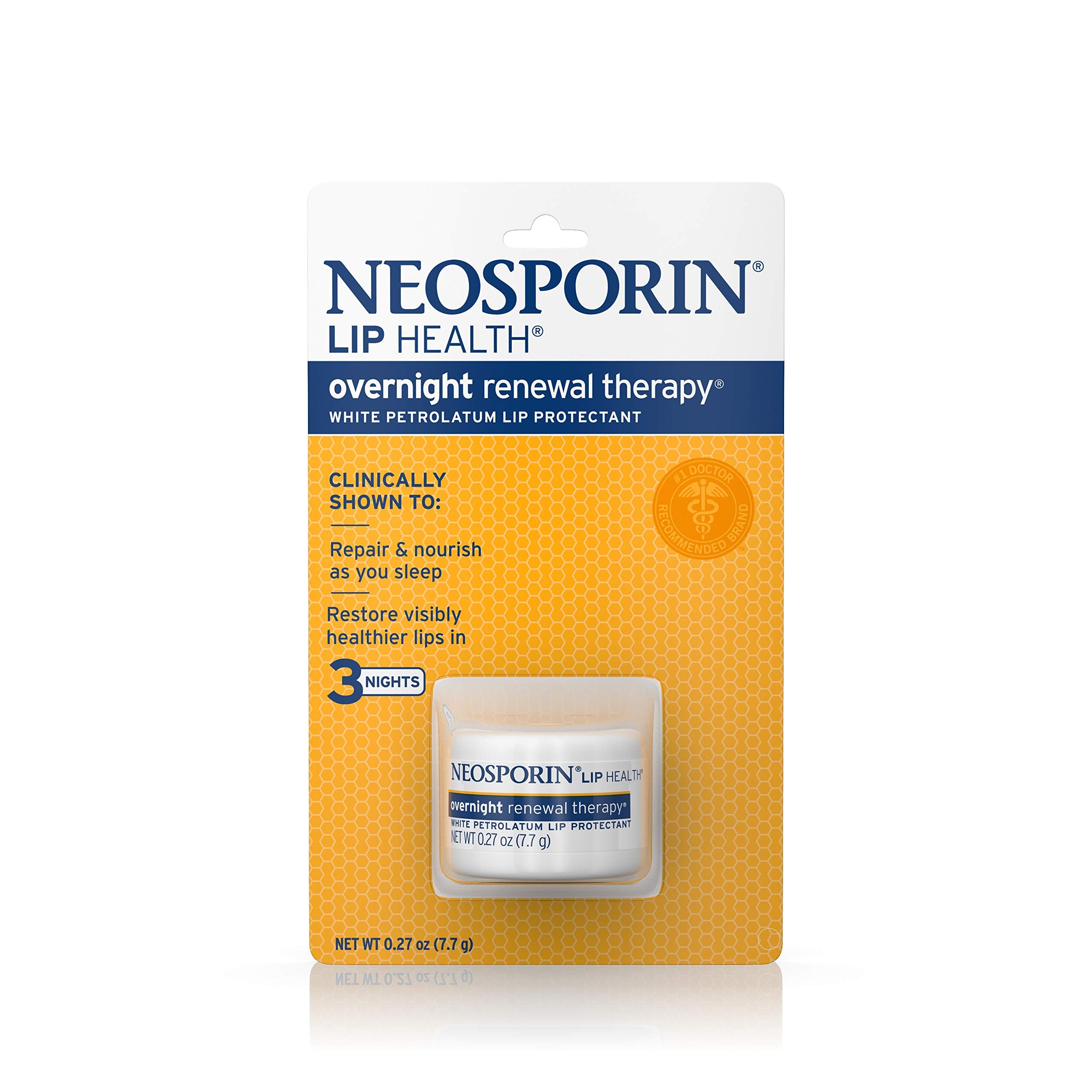 Con Neosporin, labios secos pueden lucir más saludables tras la noche.