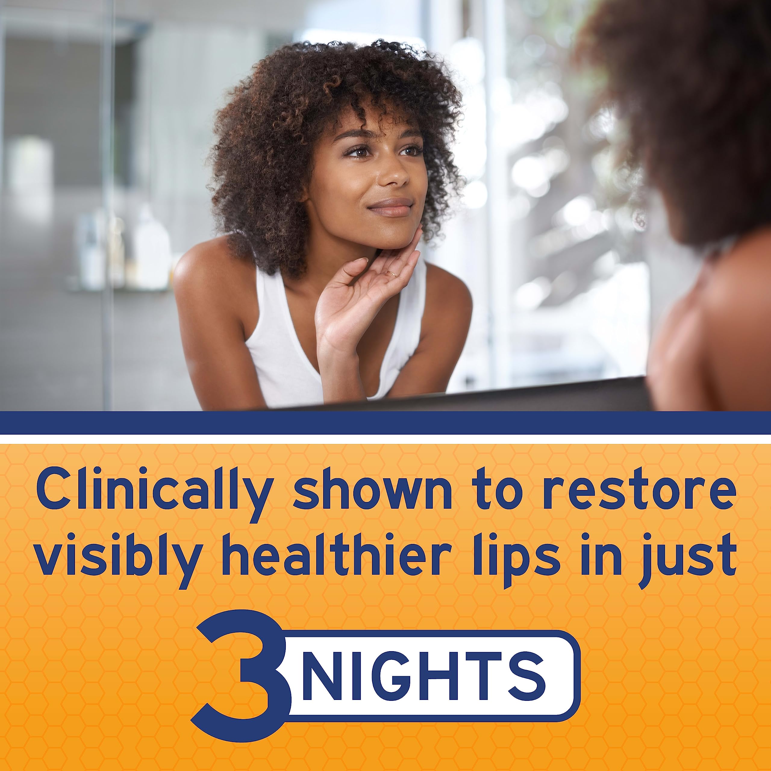 Neosporin Lip Health overnight renewal label showing ingredients
