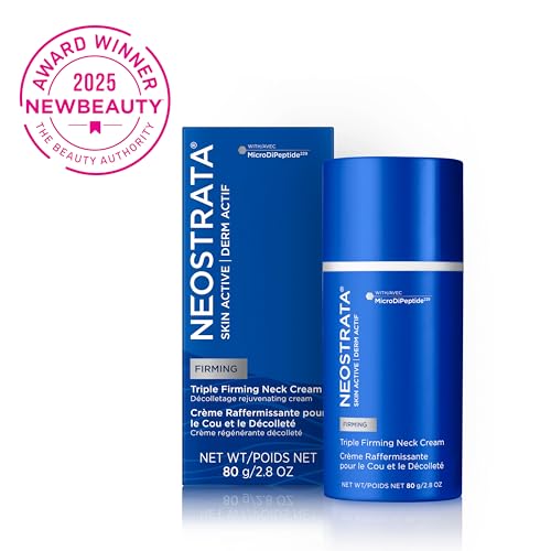 NEOSTRATA Triple Firming Neck Cream swatch on neck, easy-to-apply texture.