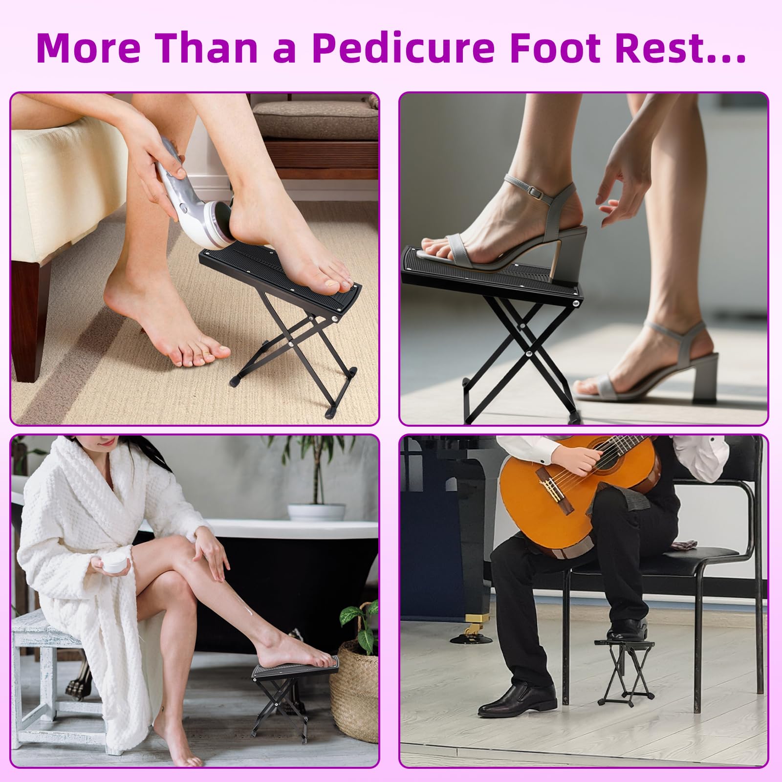 neotidy pedicure foot rest compact storage for clutter-free spaces