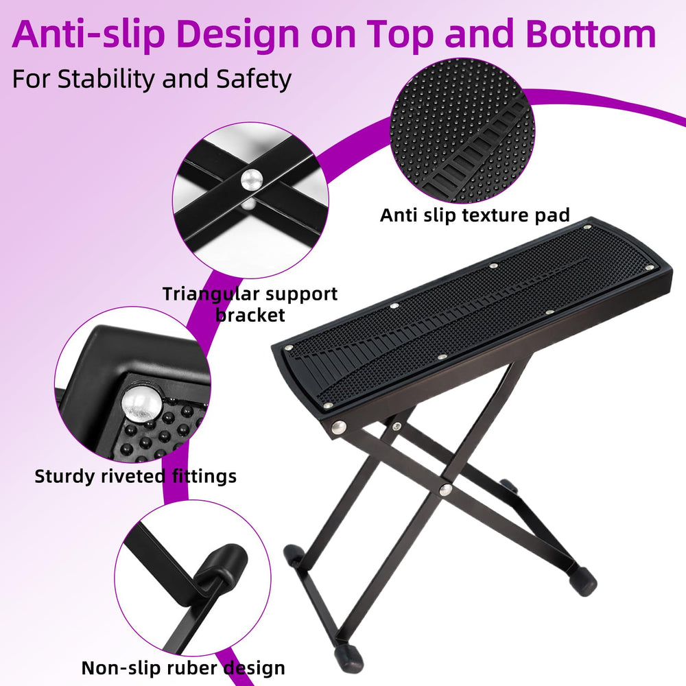 neotidy pedicure foot rest with non-slip legs for stable salon or home use