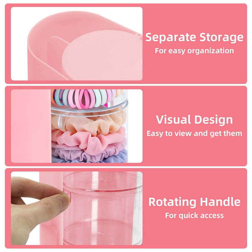 Neotidy pink three-tier organizer blends stylish storage with everyday practicality.