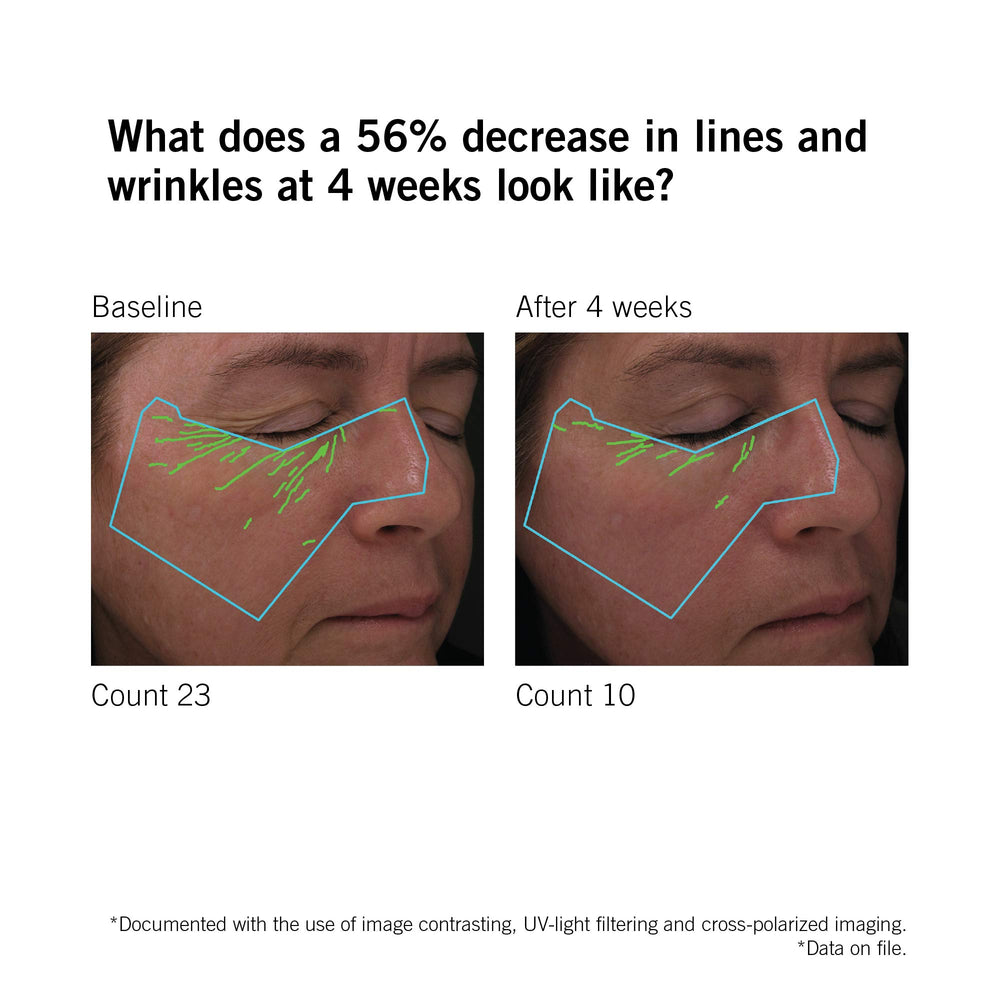 NEOVA serum texture swirl shows a lightweight, quick blend into skin.