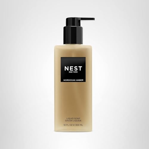 Nest New York Moroccan Amber on bathroom shelf adding a luxe vibe.