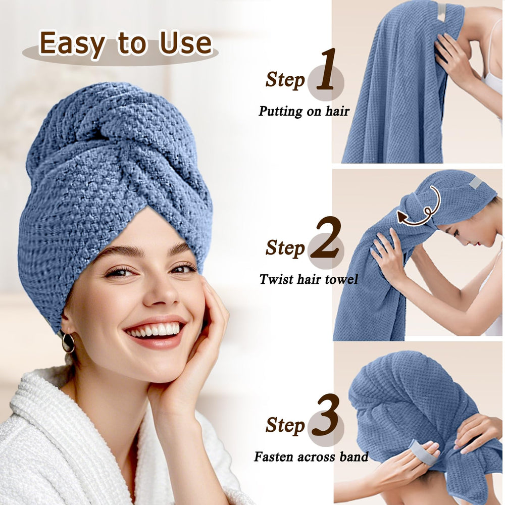 Netcken: toalla lavable y fácil de cuidar para uso diario del cabello.