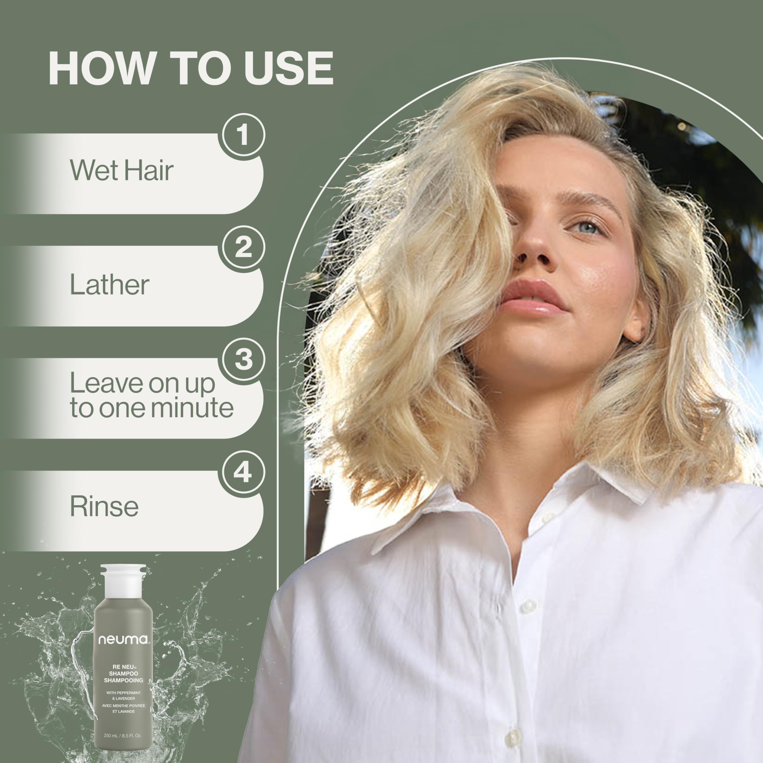 Neuma Re Neu daily-use routine demonstrates gentle cleansing