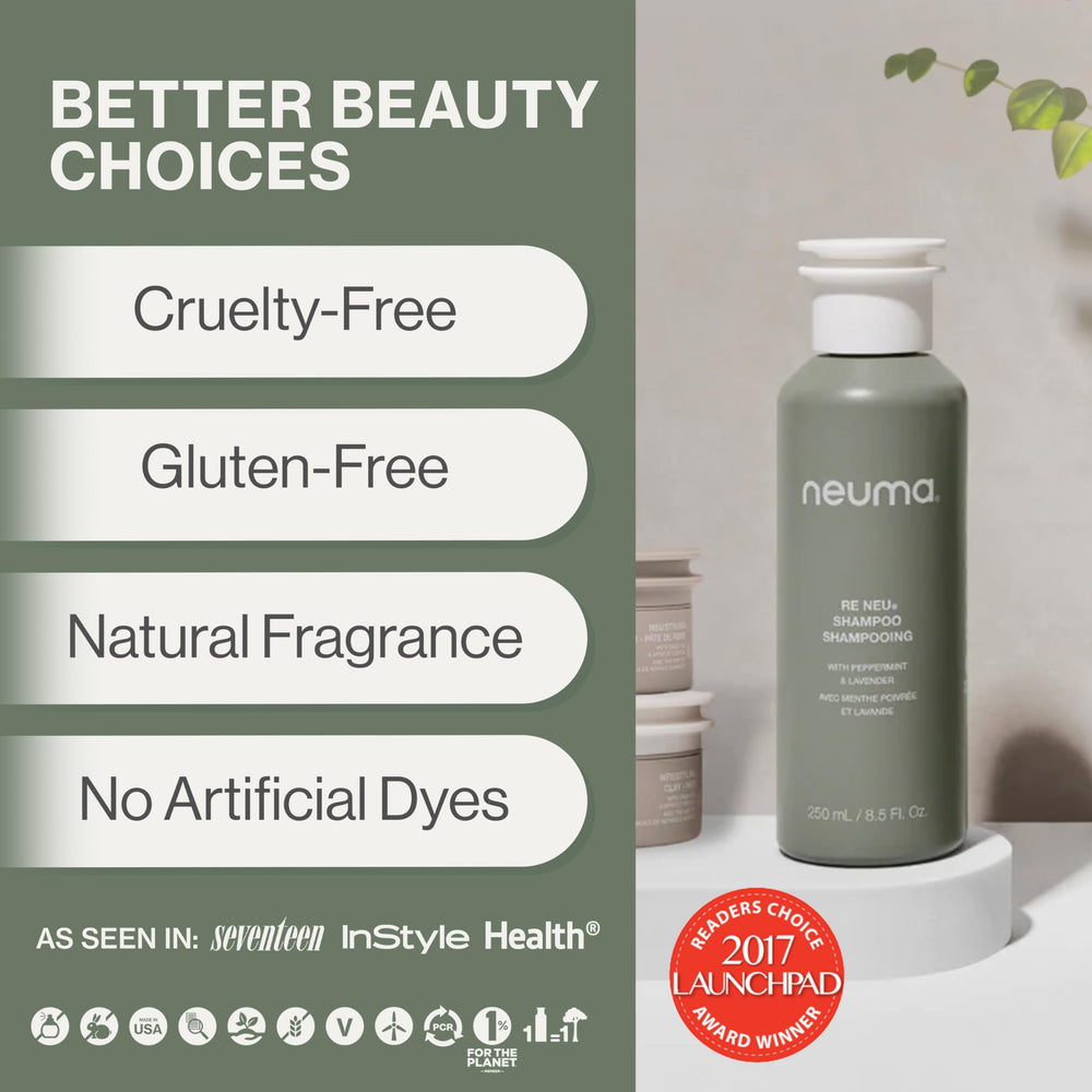 Neuma Re Neu bottle under light showcases natural shine