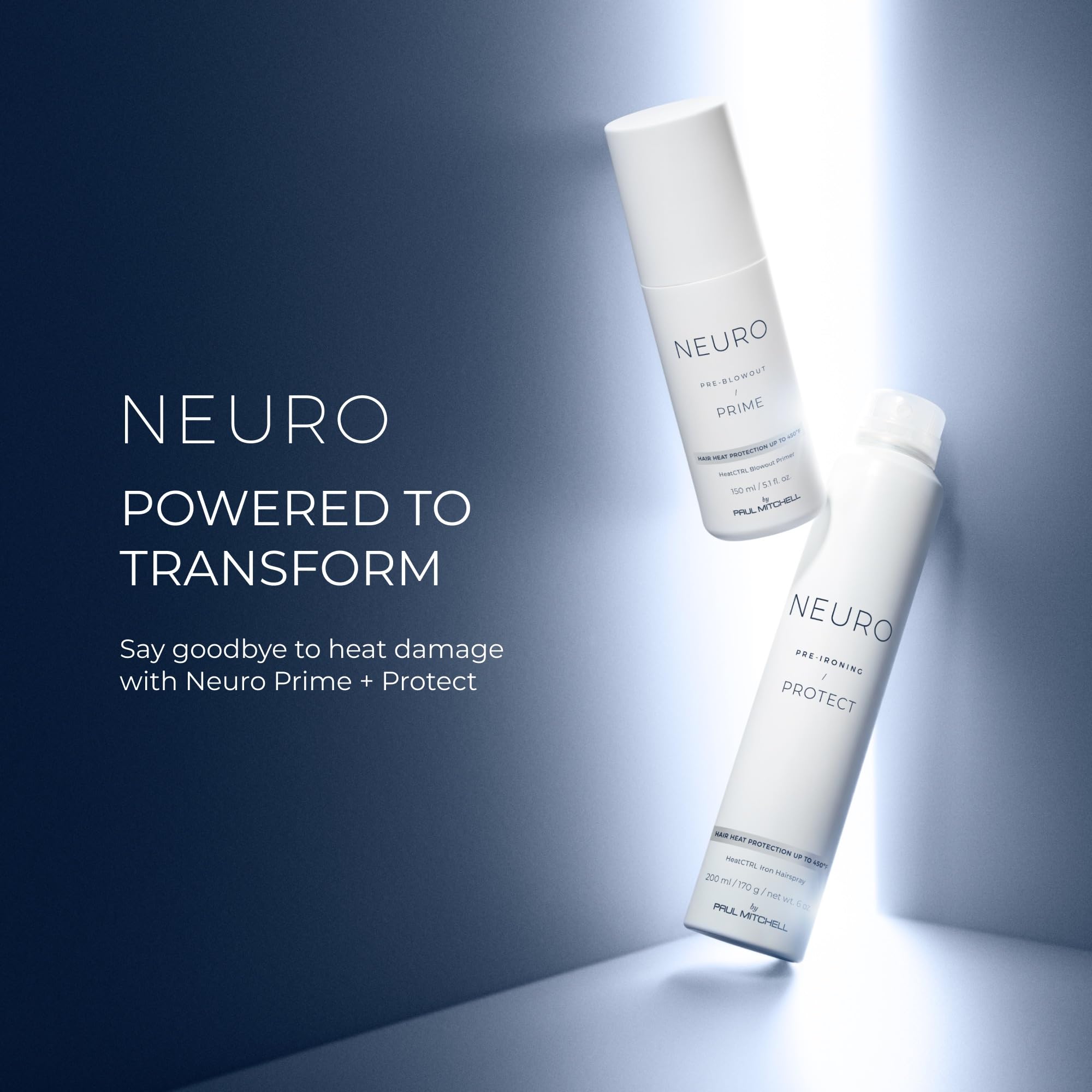 Neuro Protect HeatCTRL Iron Hairspray styling prep before finishing look