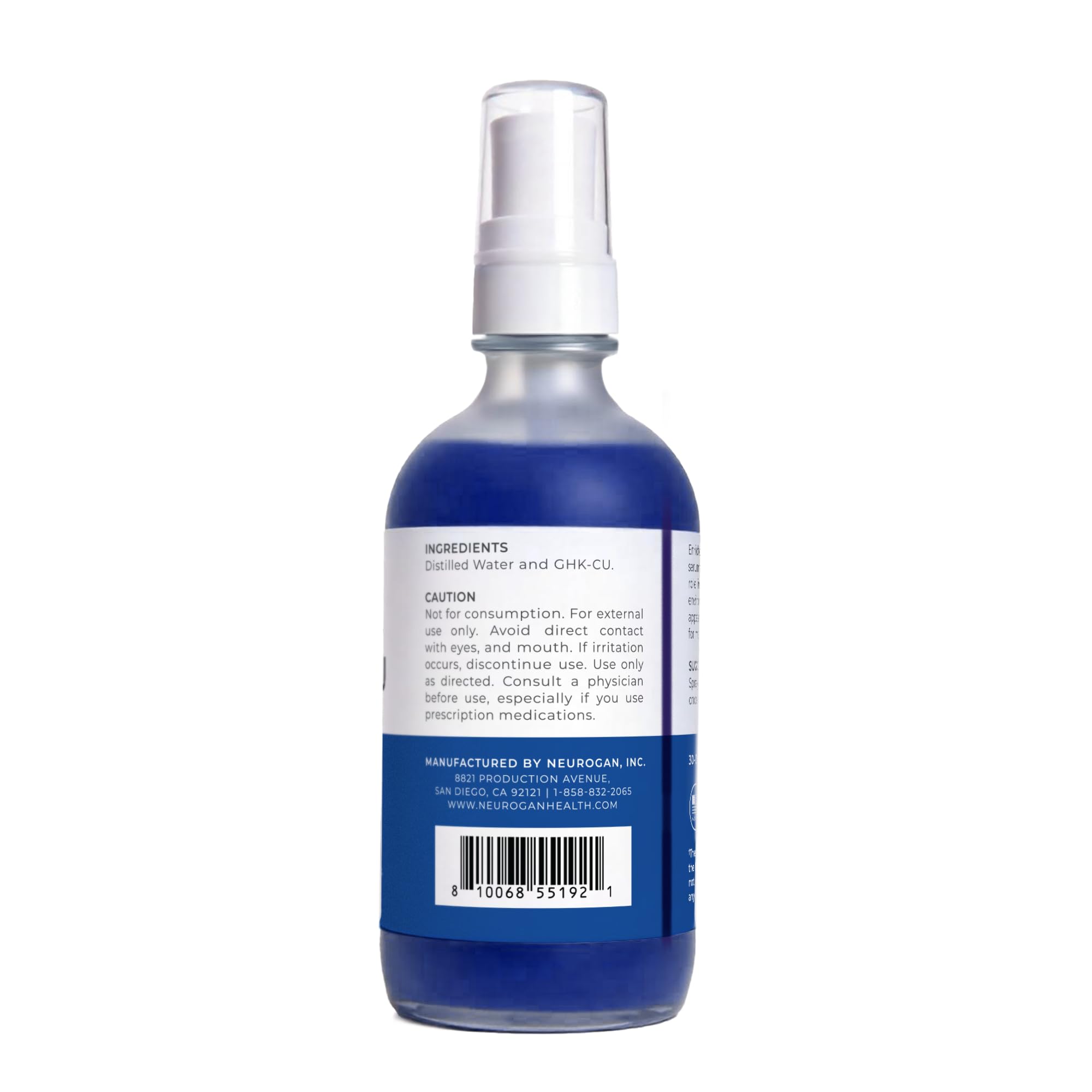 Neurogan GHK-Cu dropper application shows precise scalp treatment.