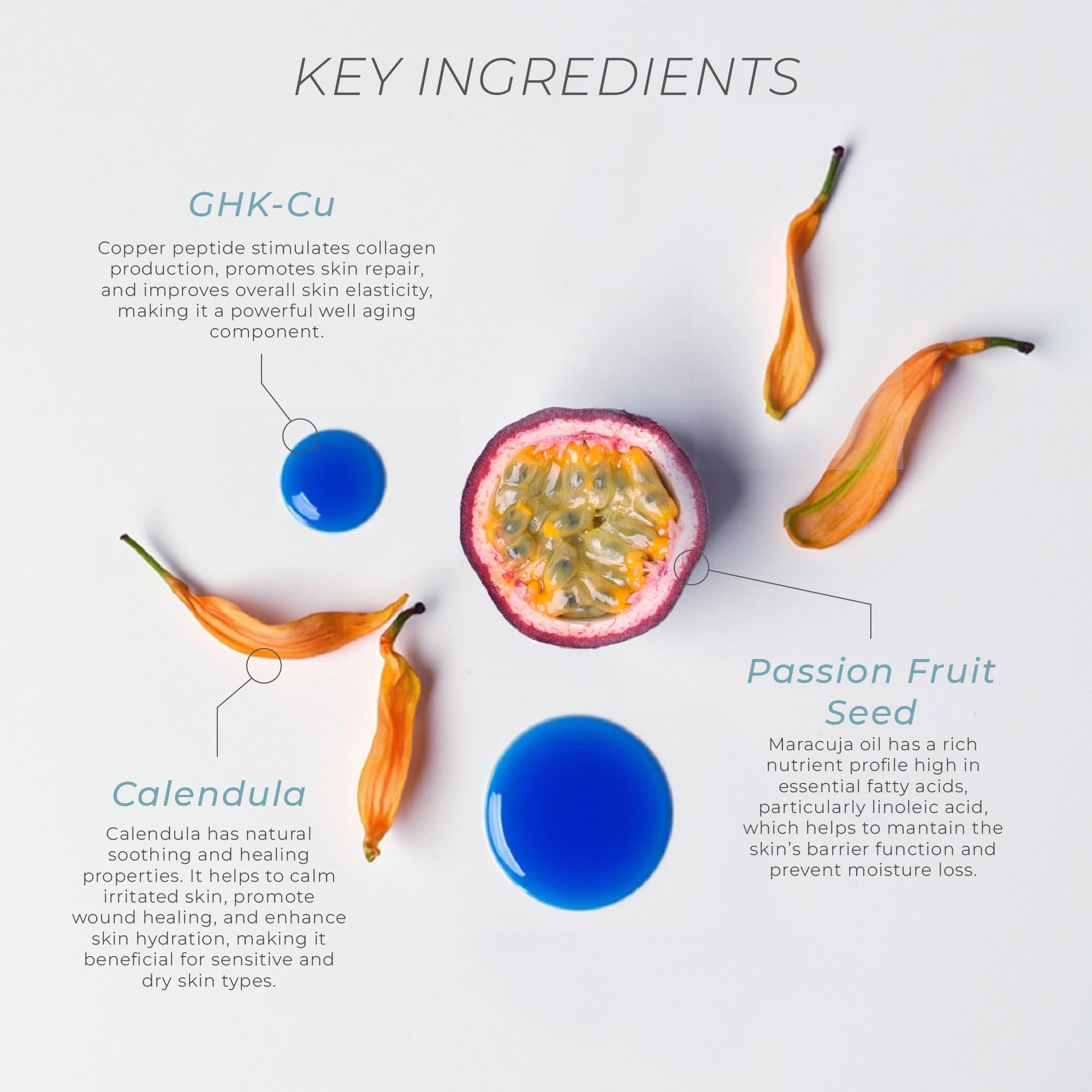 Neurogan GHK-Cu face cream ingredients glass bottle conveys premium, clean formulation.