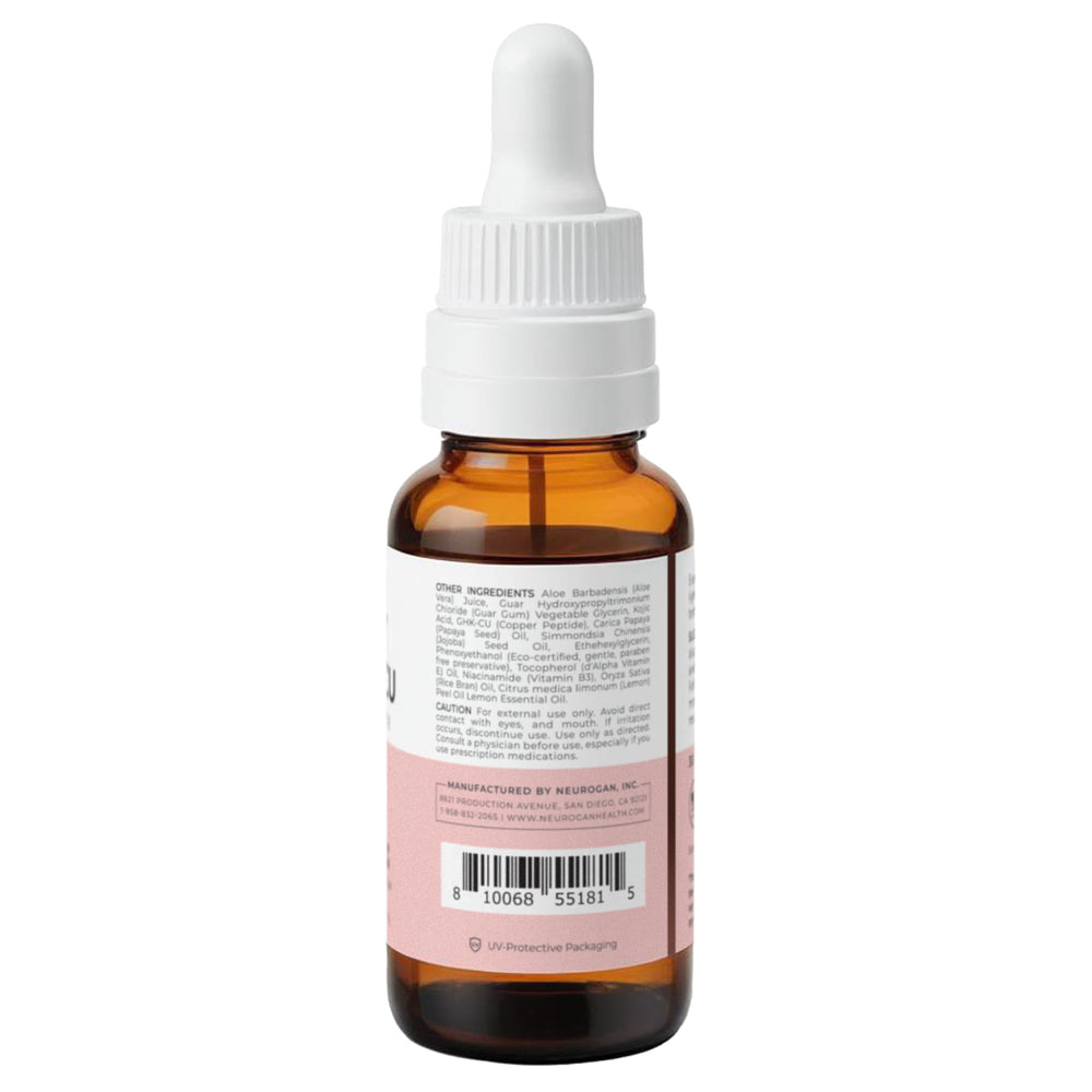 Neurogan GHK-Cu serum dropper dispensing precise application