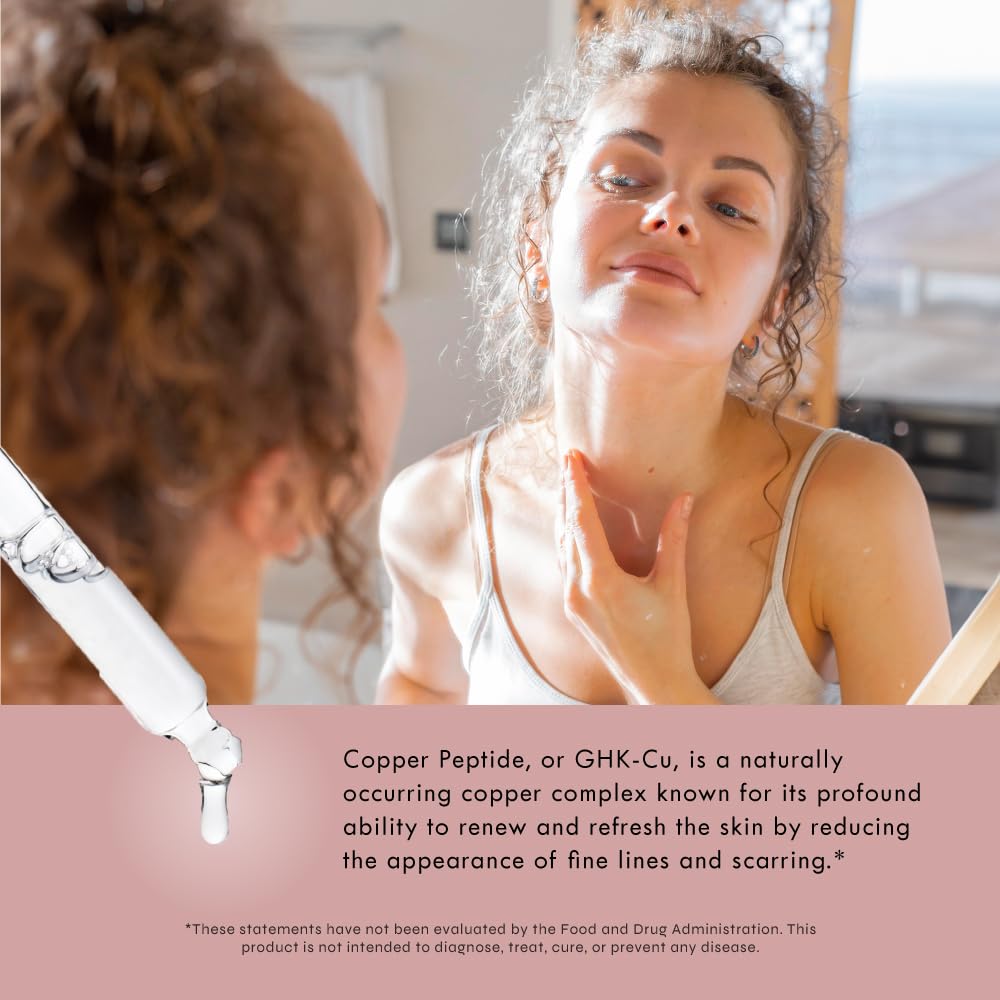 Neurogan GHK-Cu serum on vanity ready for daily routine