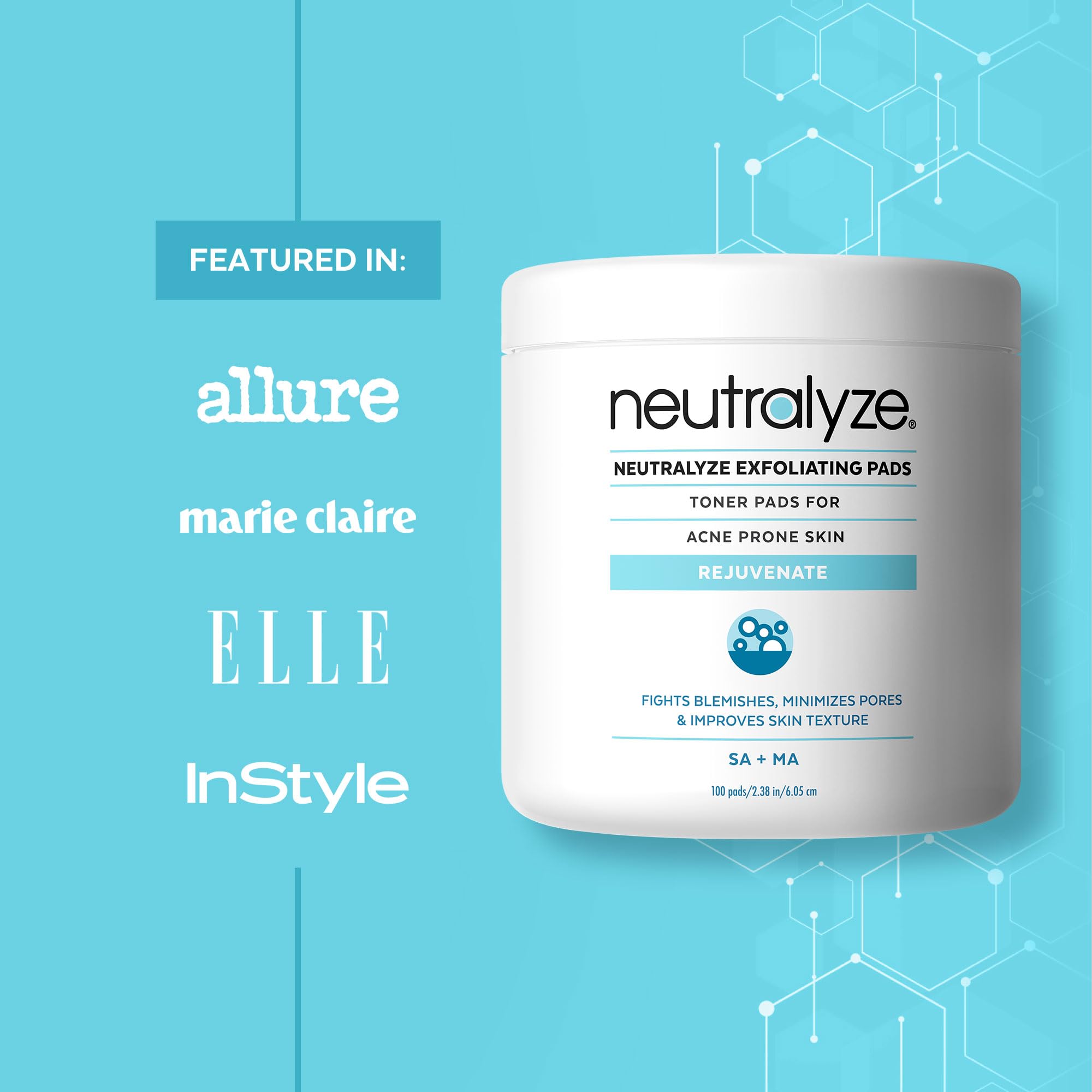Neutralyze Exfoliating Acne Wipes used on back or body to target trouble areas