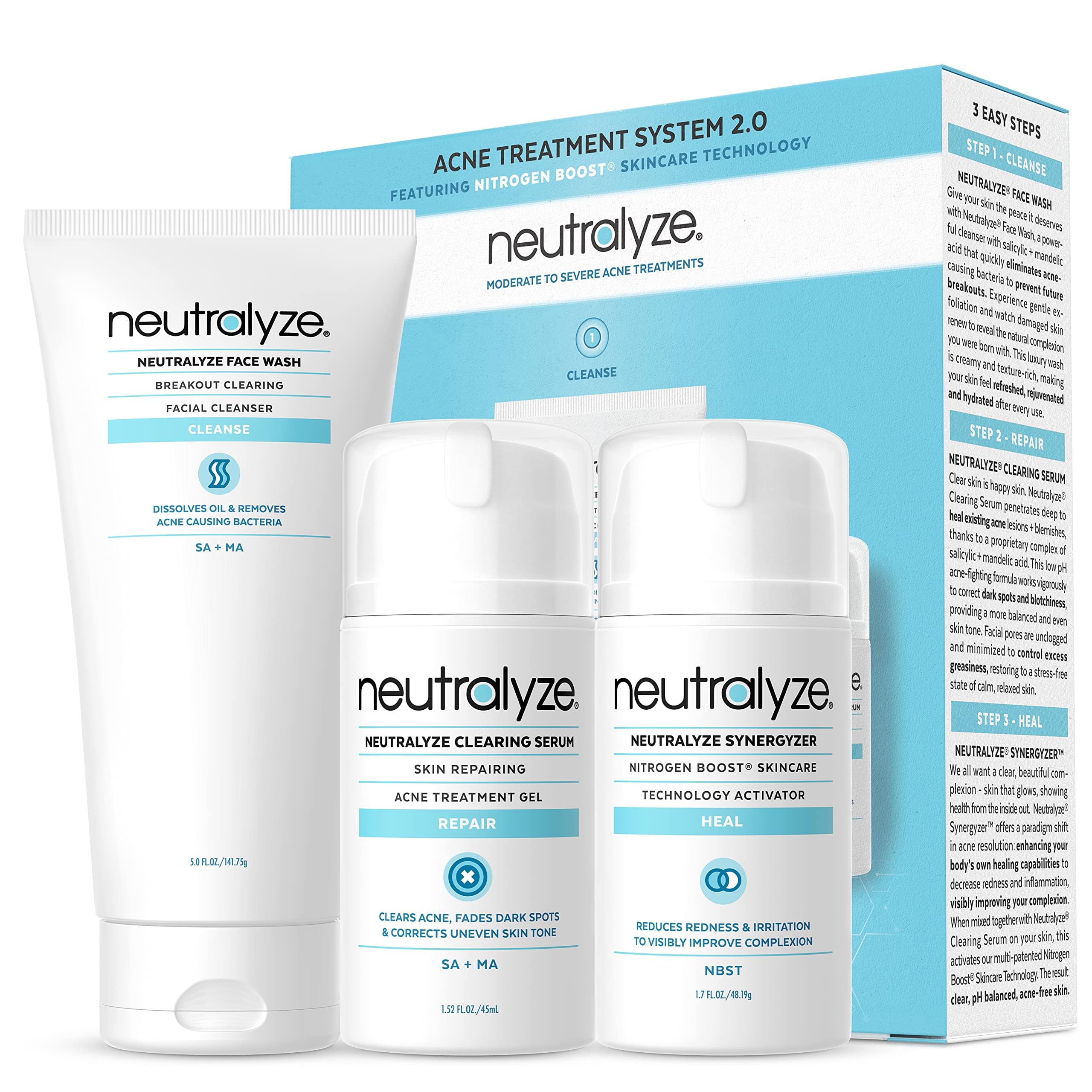 Neutralyze lavado facial, limpieza profunda para piel propensa al acné.