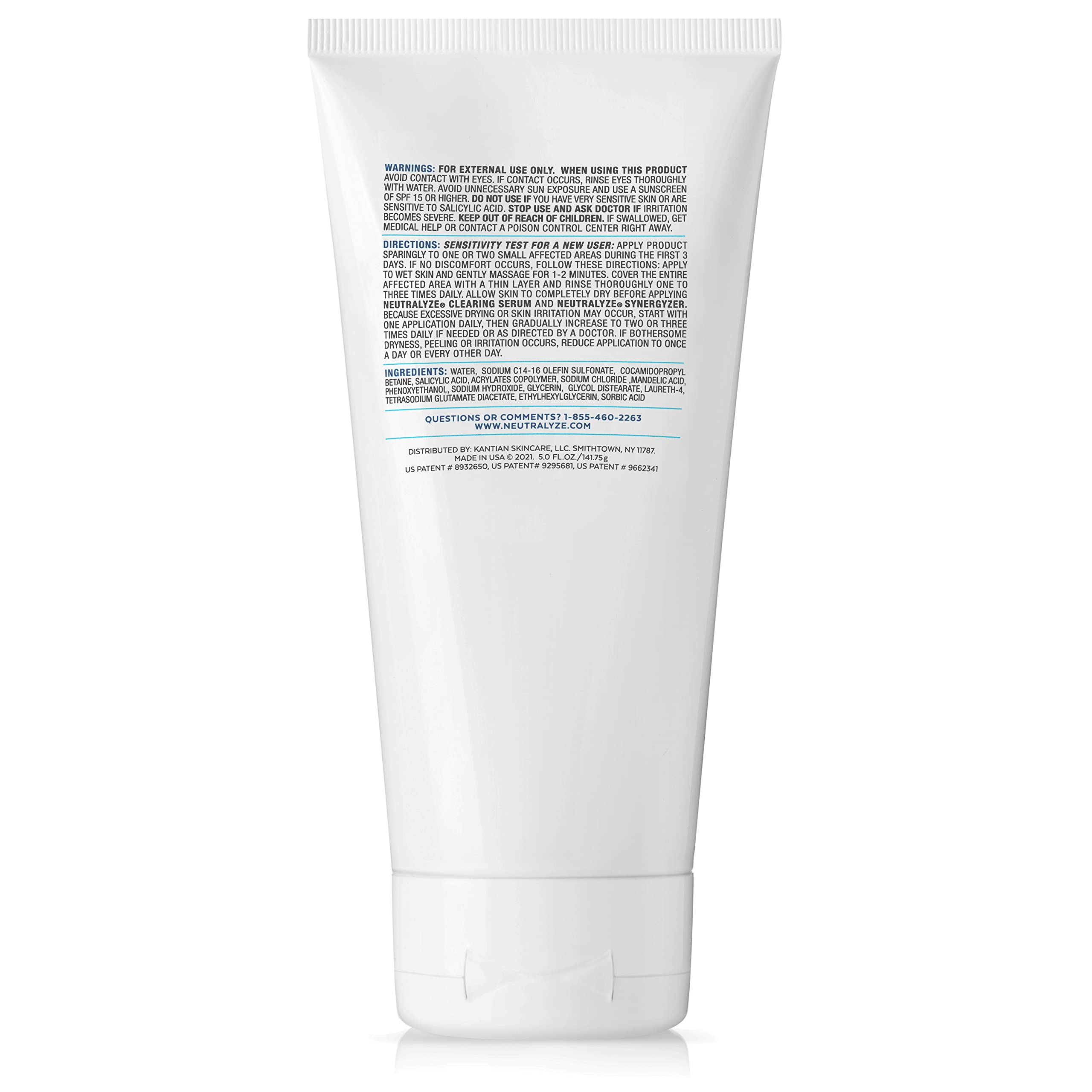 Neutralyze limpiador acne 2.0 para pieles propensas, exfoliación sin gránulos