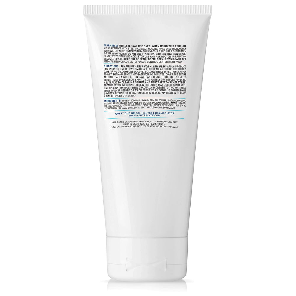 Neutralyze limpiador acne 2.0 para pieles propensas, exfoliación sin gránulos