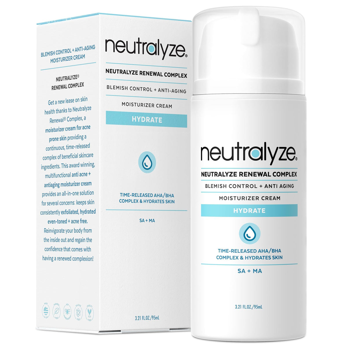 Neutralyze Renewal Complex crema acne 2% mandélico y 2% salicílico para piel grasa