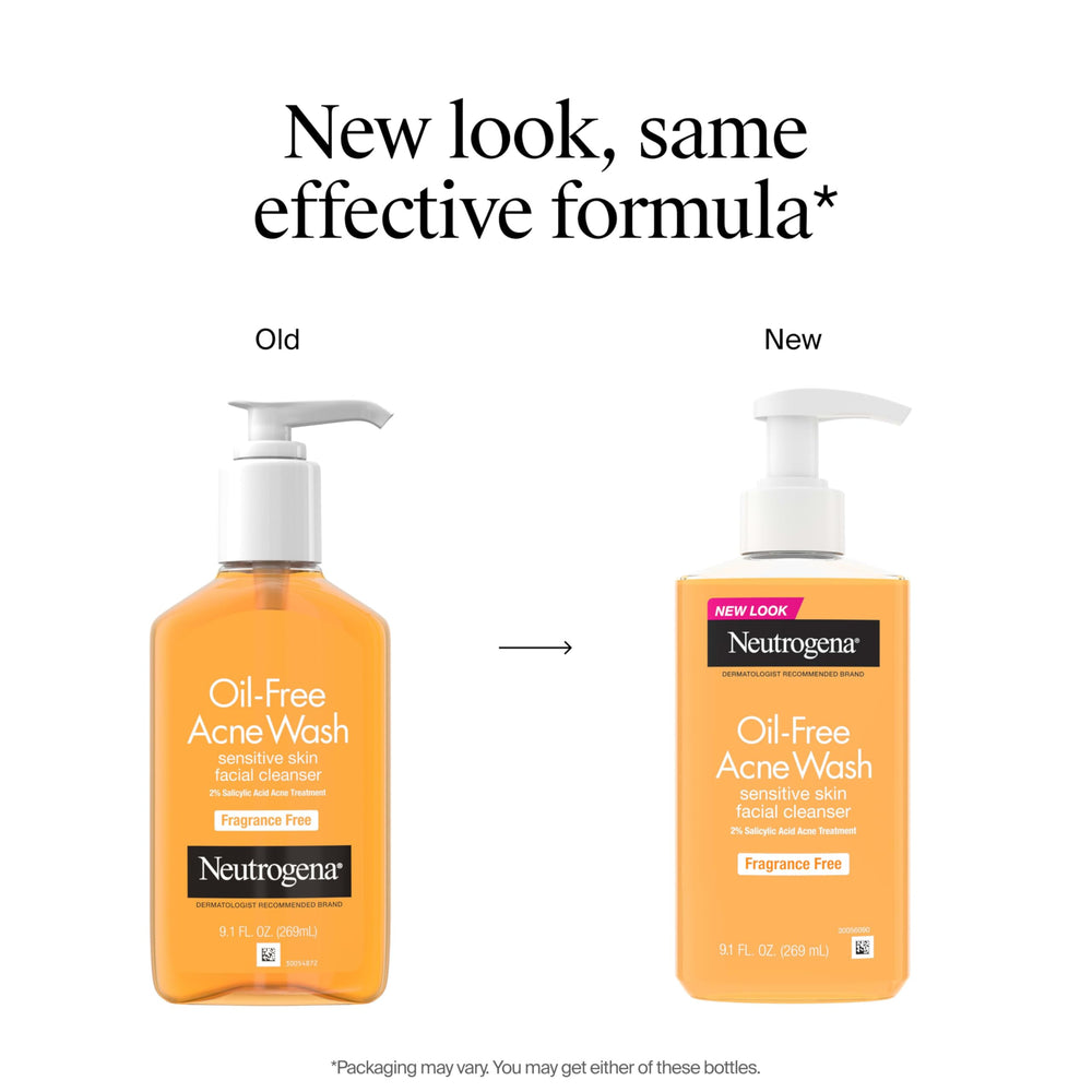 Neutrogena Limpiador con 2% ácido salicílico, penetración en poros para piel clara.