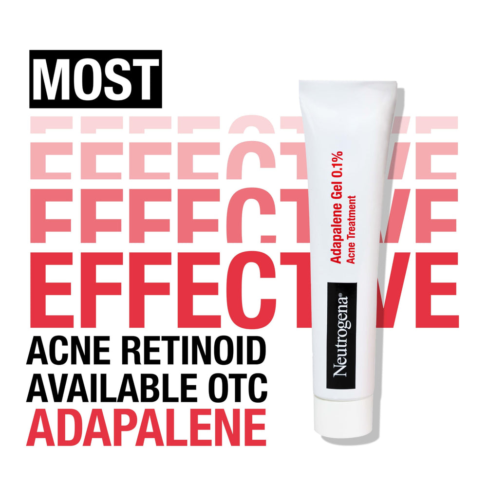 Aplicación diaria de Neutrogena Adapaleno 0.1% gel en piel limpia para prevenir poros.