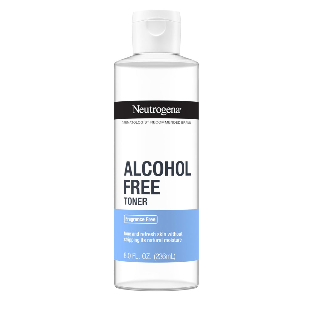 Neutrogena Alcohol-Free Gentle Daily Toner bottle for a refreshing cleanse.