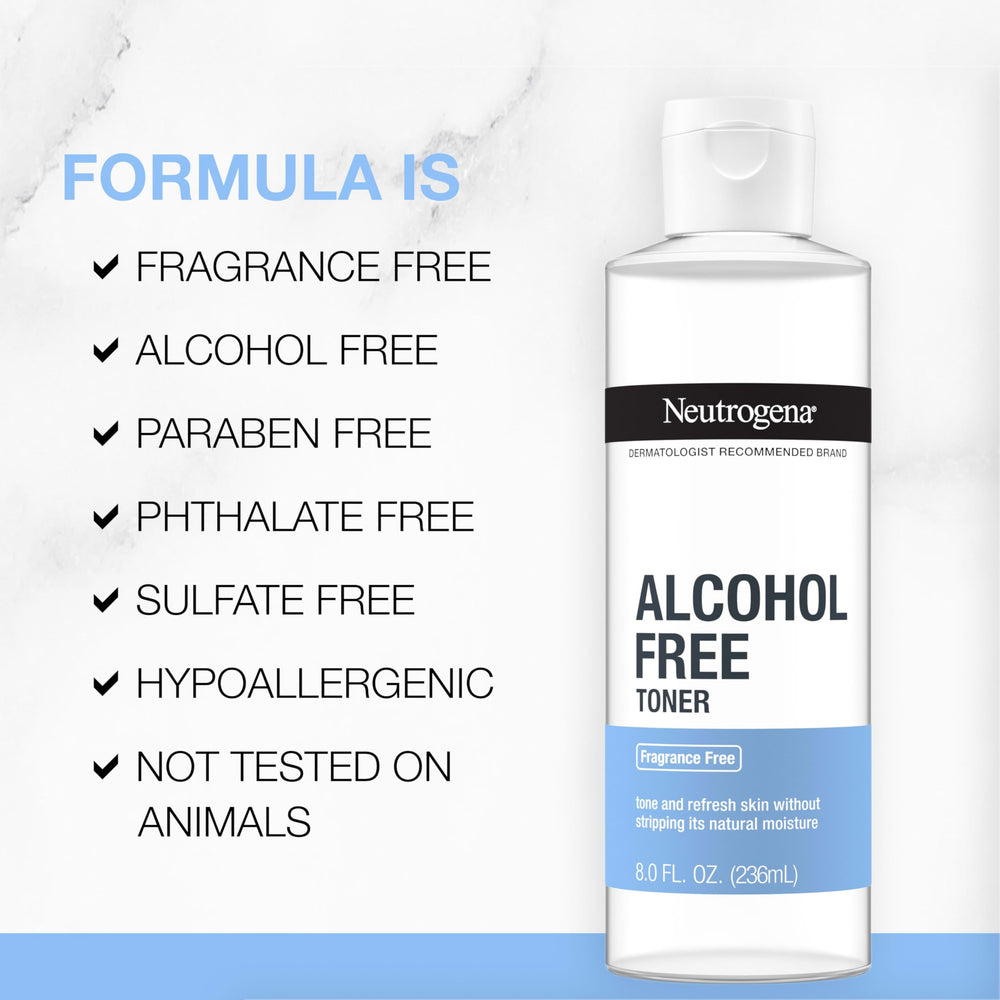 Neutrogena alcohol-free label close-up.