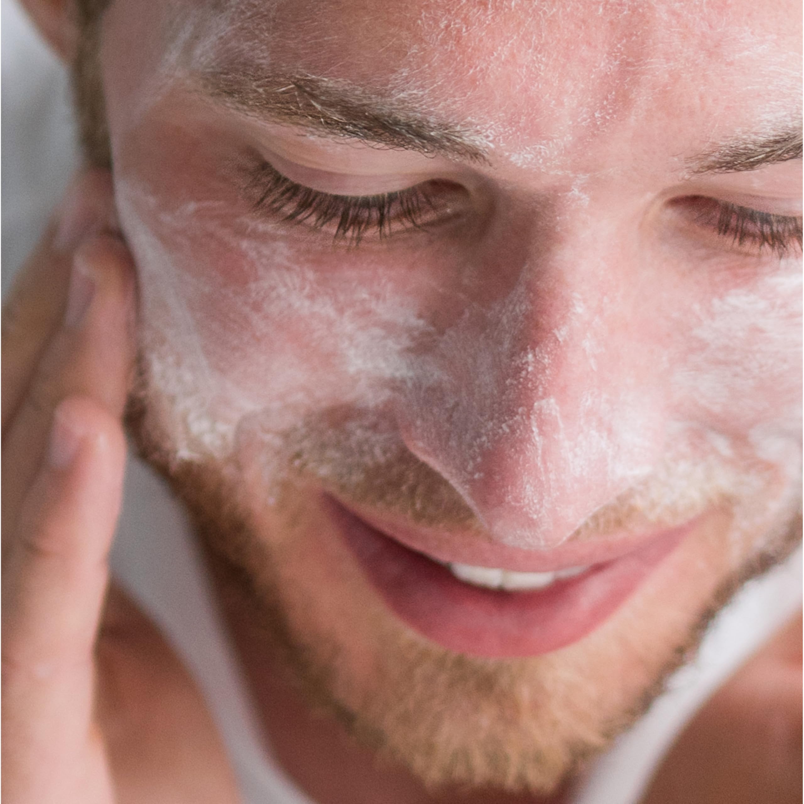 Creamy texture of Neutrogena scrub indicating soothing cleansing without overdrying