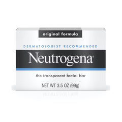 Neutrogena Barra Facial Original fórmula 3,5 oz: limpieza clara sin residuos.