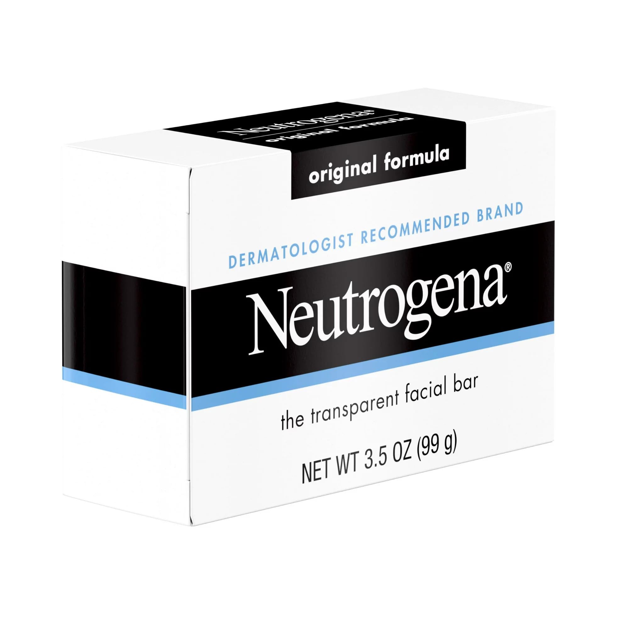 Neutrogena Barra Facial Original aporta hidratación con glicerina para piel suave.