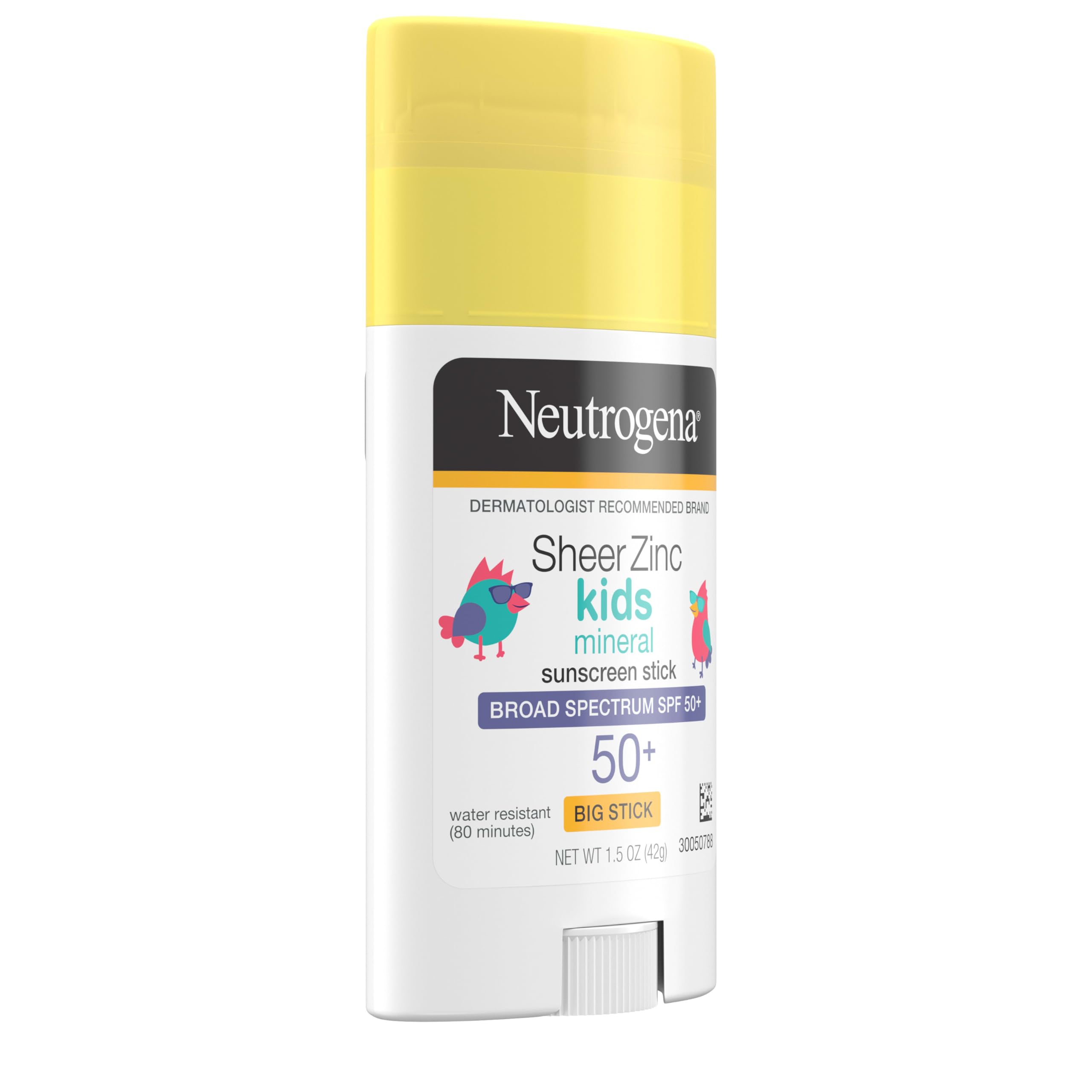 Neutrogena Barra de Zinc para niños, textura suave y sin perfume.