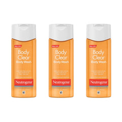 Neutrogena Body Clear back image shows acne-fighting wash for clearer skin.