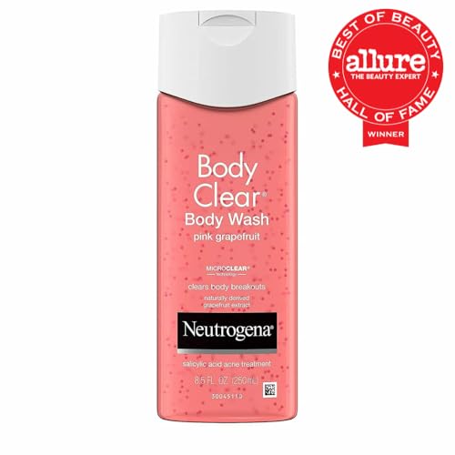 Close-up of Neutrogena Body Clear lather on skin in the shower.