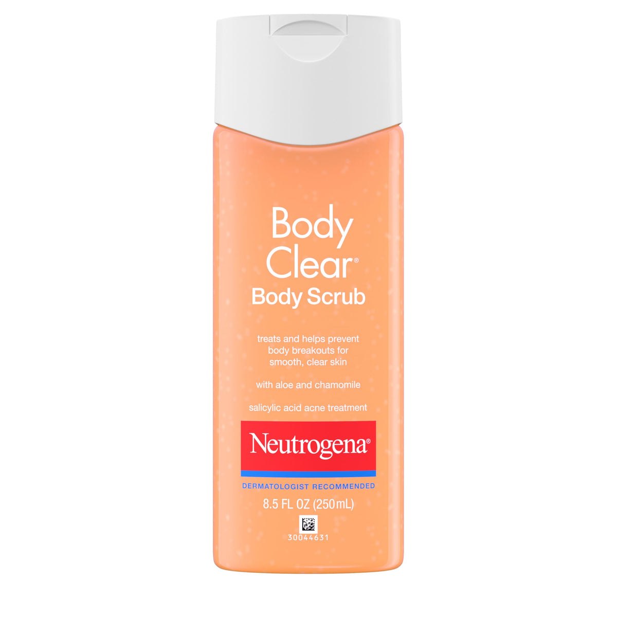 Neutrogena Body Clear bottle for daily acne-prone skin cleansing.