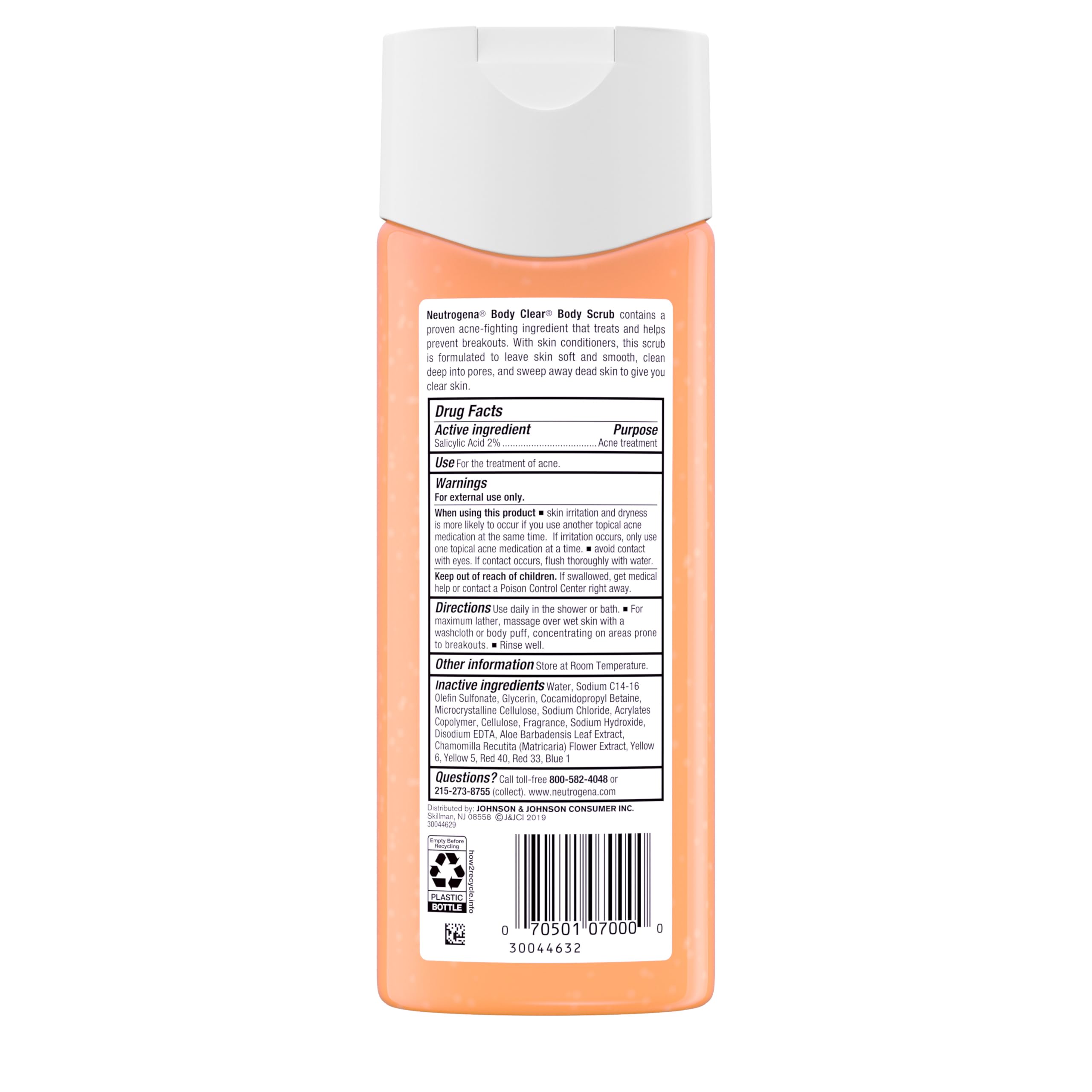 Neutrogena no plastic microbeads claim highlights eco-friendly exfoliation.