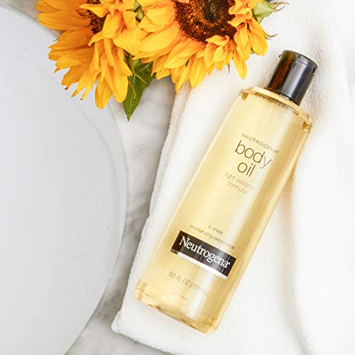 Dermatologist-recommended Neutrogena Body Oil supports daily hydration.