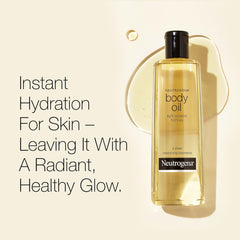 Neutrogena Body Oil Light Sesame Formula pours smoothly for quick absorption.