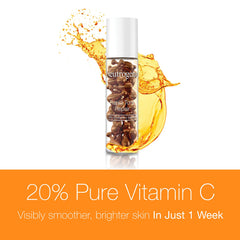 Neutrogena empaque de capsulas vitamina C 20 para frescura y potencia del suero.